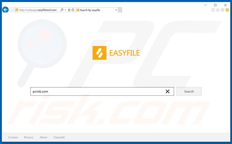 safepage.easyfiletool.com browser hijacker