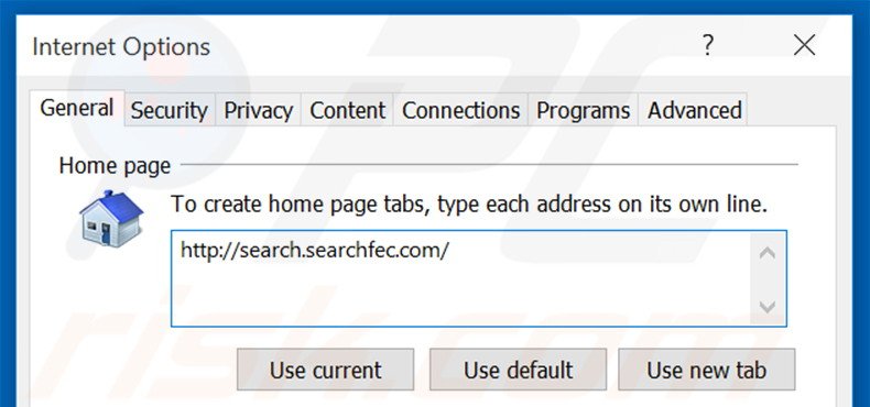 Removing Fast Email Checker from Internet Explorer homepage