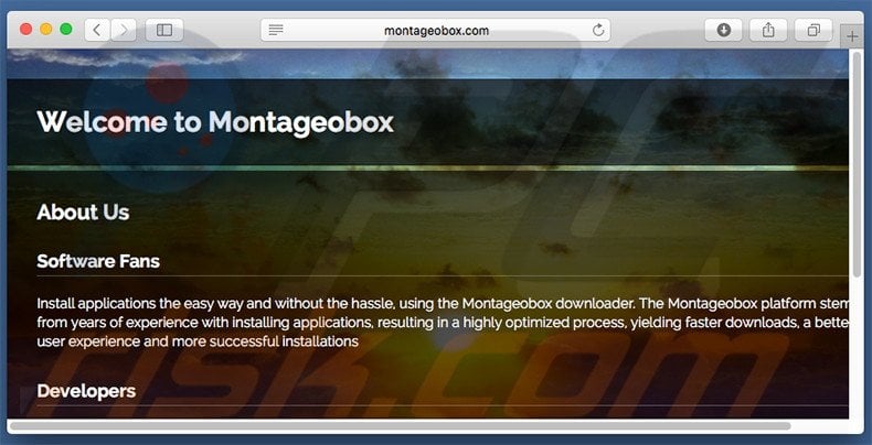Dubious website used to promote search.montageobox.com