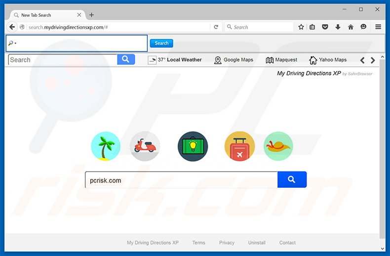 search.mydrivingdirectionsxp.com browser hijacker