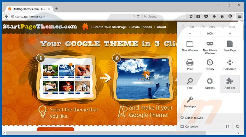 Removing My Search Dock ads from Mozilla Firefox step 1
