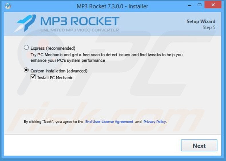 Delusive installer used to distribute PC Mechanic