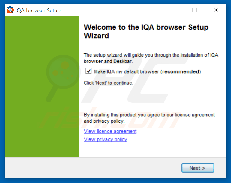 search.iqasearch.com browser hijacker installer setup