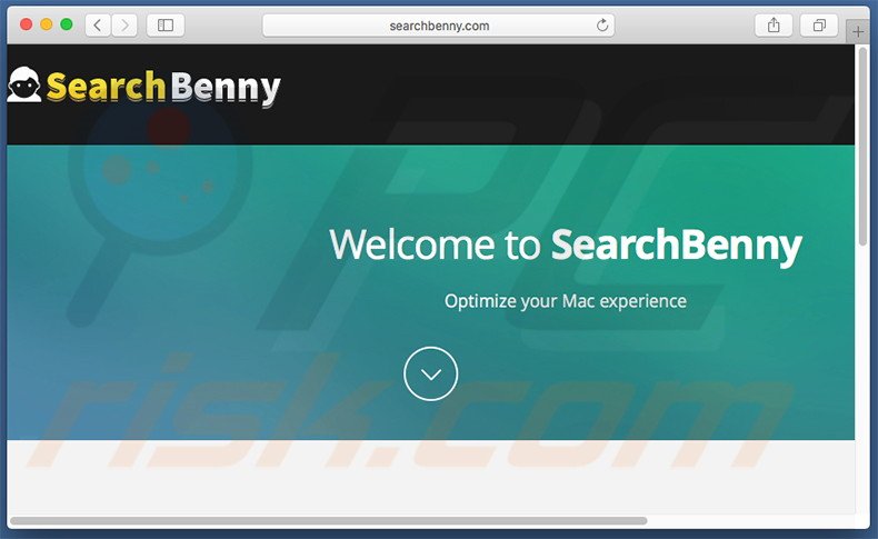 Dubious website used to promote search.searchbenny.com
