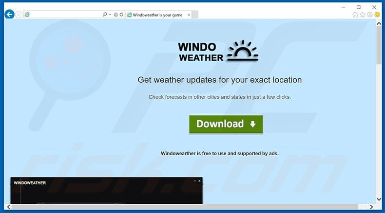 Windoweather adware