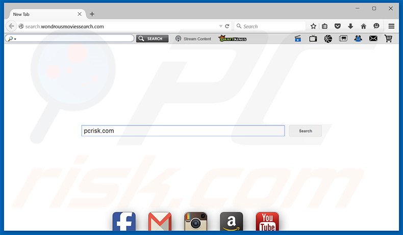 search.wondrousmoviessearch.com browser hijacker