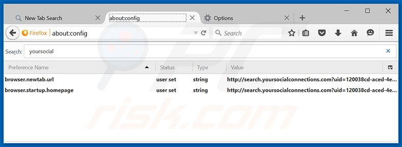 Removing Your Social Center from Mozilla Firefox default search engine