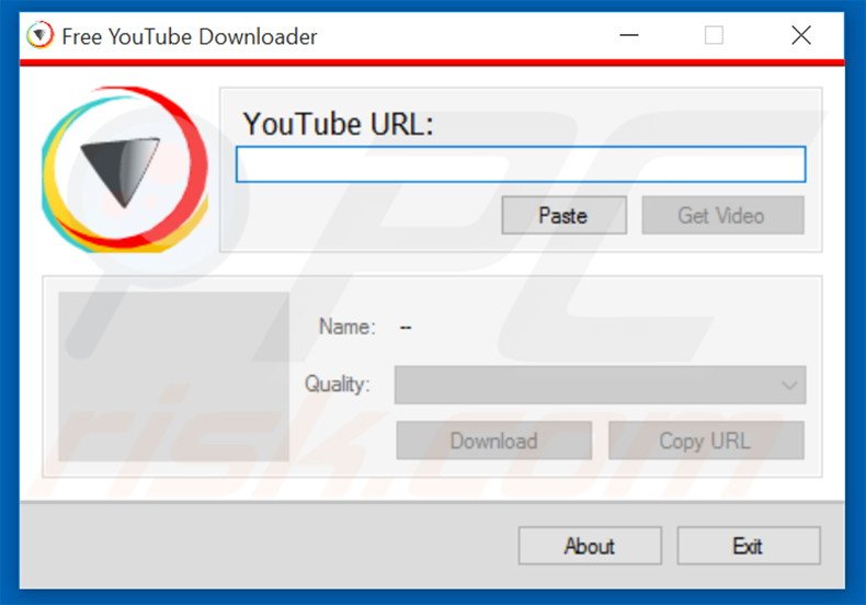 Adware-type program Free Youtube Downloader