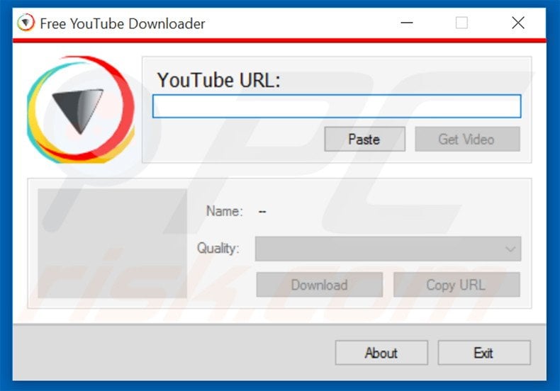 Adware-type program Free Youtube Downloader