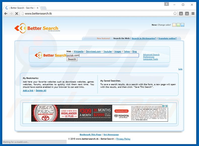bettersearch.tk browser hijacker