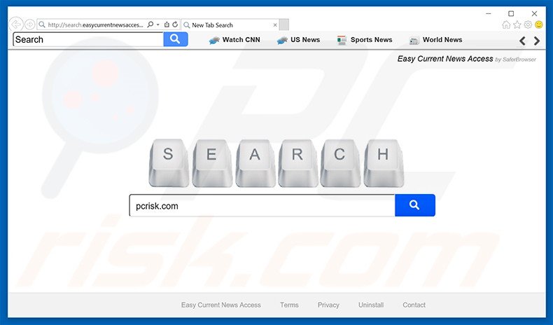 search.easycurrentnewsaccess.com browser hijacker