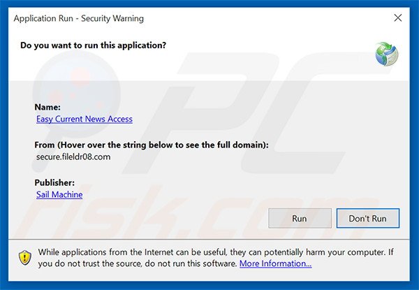 Official Easy Current News Access browser hijacker installation setup