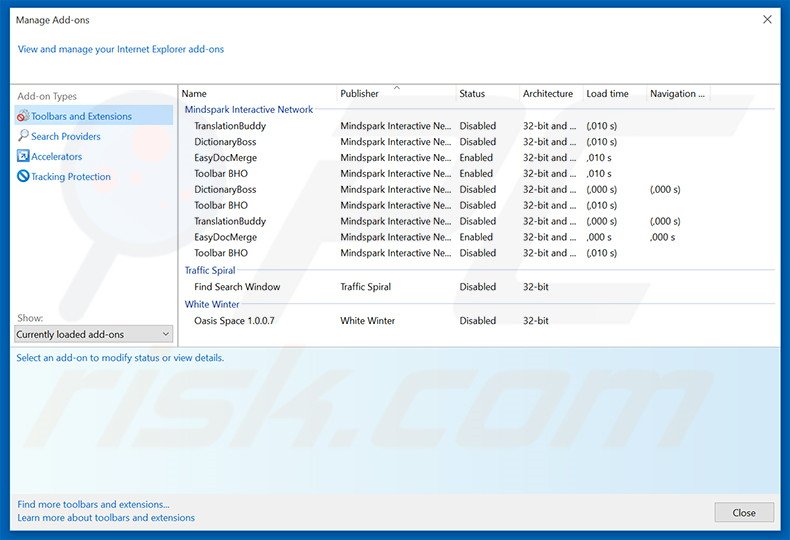 Removing EasyDocMerge related Internet Explorer extensions