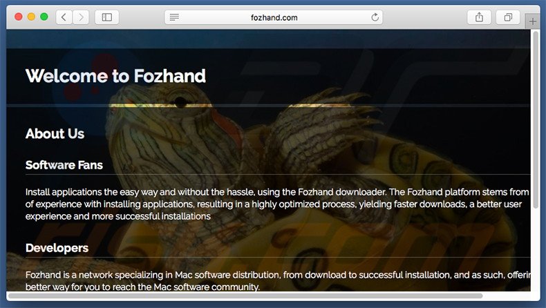 Dubious website used to promote search.fozhand.com