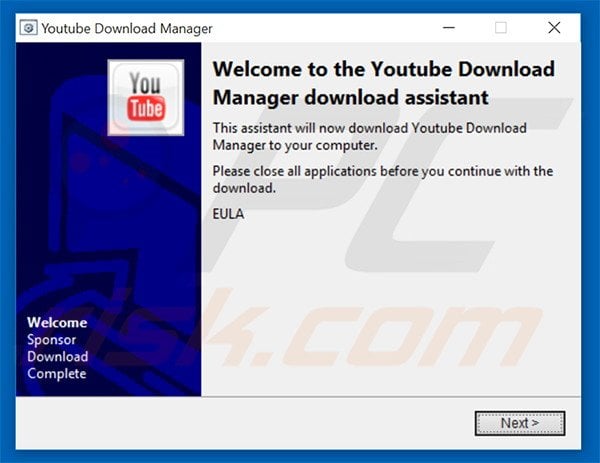 Officia Free Youtube Download Manager installer set-up
