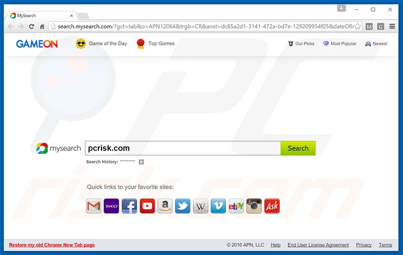 search.mysearch.com browser hijacker