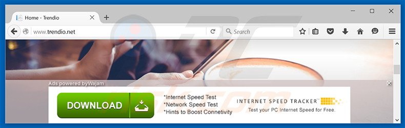 Ads generated by Internet Speed Tracking browser hijacker