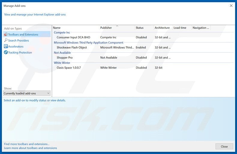 Removing Open Hardware Monitor ads from Internet Explorer step 2