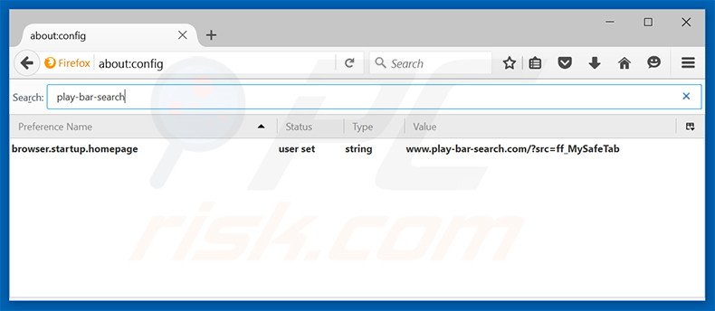 Removing play-bar-search.com from Mozilla Firefox default search engine
