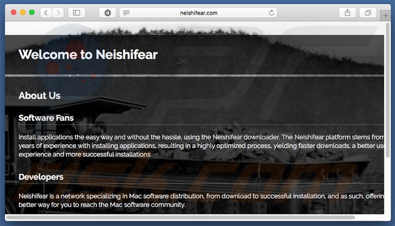 Dubious website used to promote search.neishifear.com