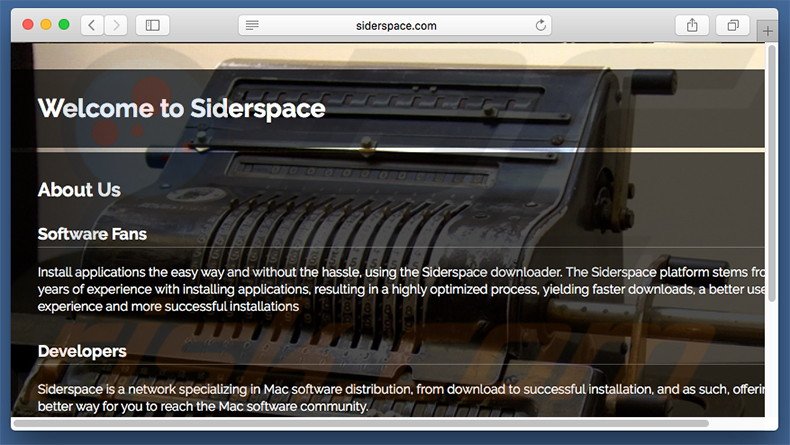 Dubious website used to promote search.siderspace.com