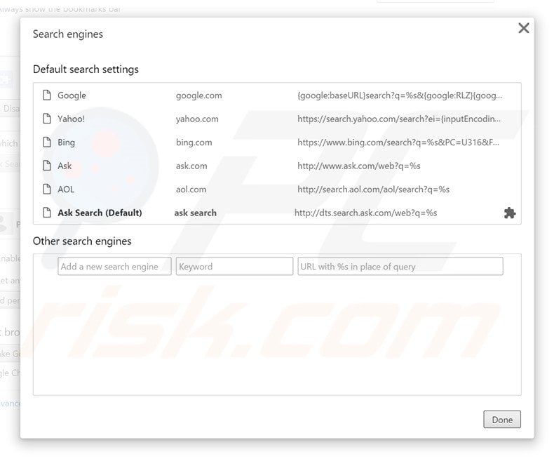 Removing TranslationBuddy from Google Chrome default search engine