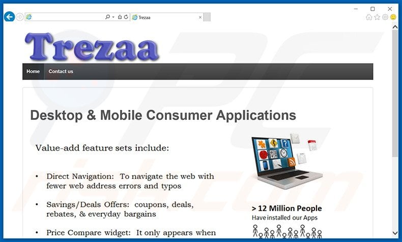 Trezaa adware