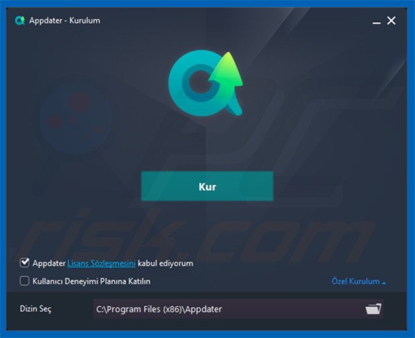 Official Appdater installation setup