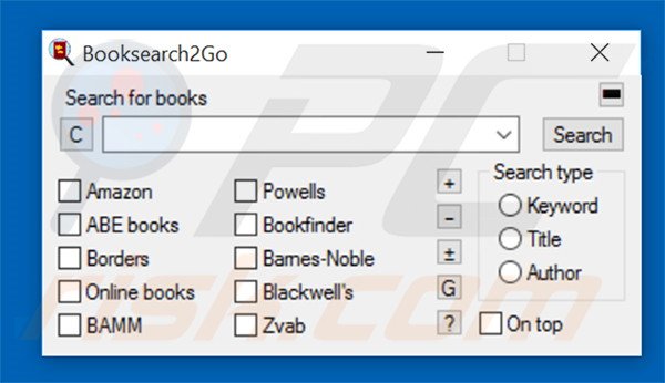 Potentially unwanted program Booksearch2Go