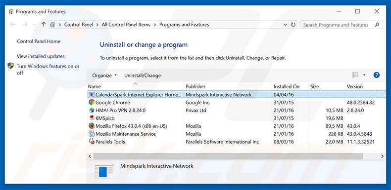 hp.myway.com browser hijacker uninstall via Control Panel