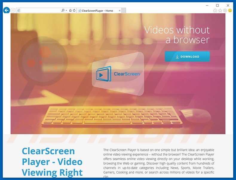 ClearScreen Player adware