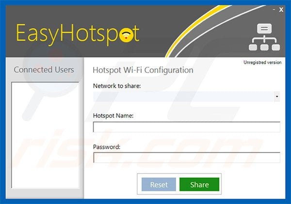 Potentially unwanted program EasyHotspot