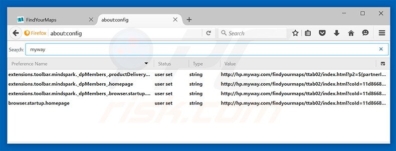 Removing hp.myway.com from Mozilla Firefox default search engine