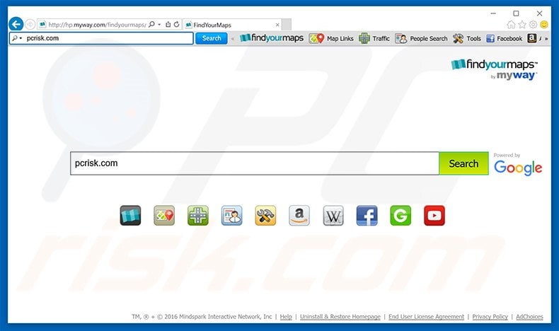 FindYourMaps browser hijacker