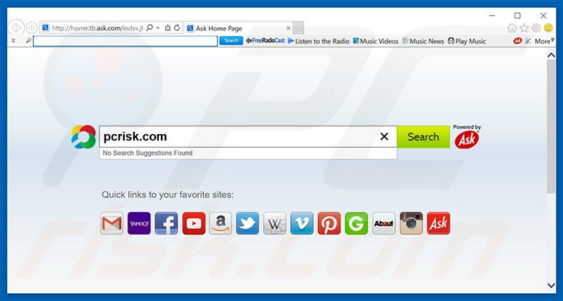 FreeRadioCast browser hijacker