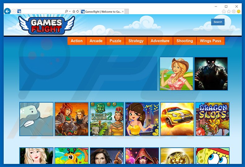 GamesFlight adware