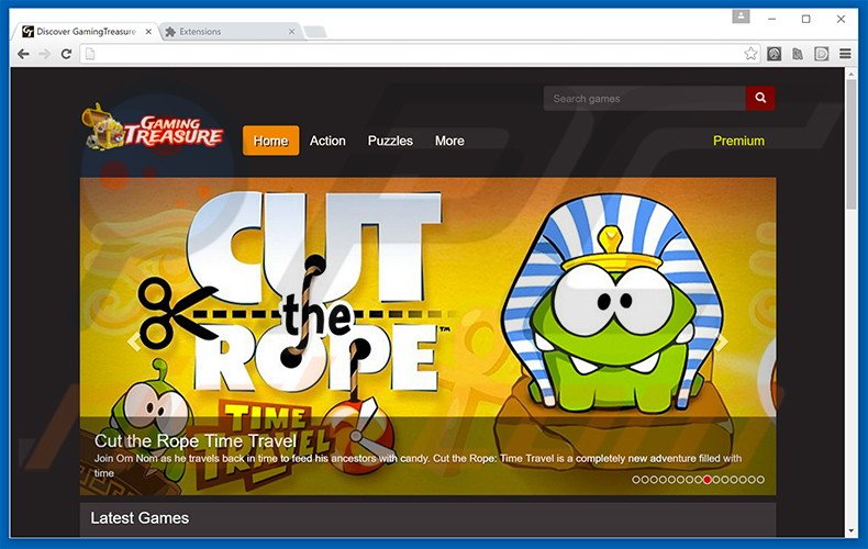 GamingTreasure adware