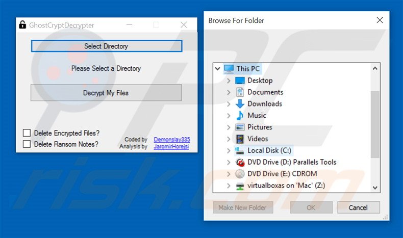 GhostCrypt decryption step 1