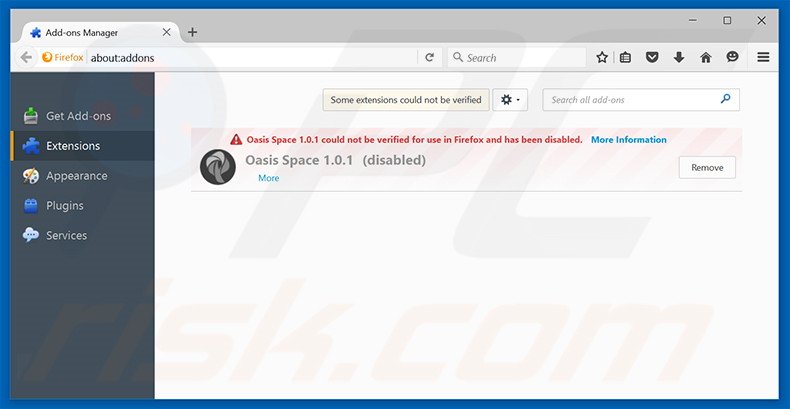 Removing Hostify ads from Mozilla Firefox step 2