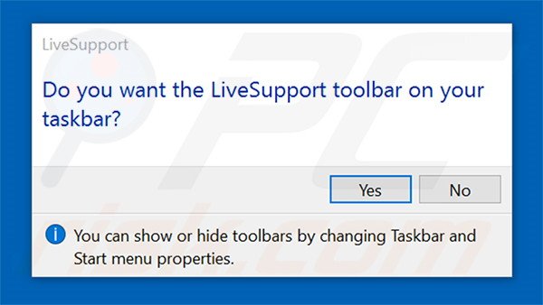 Official LiveSupport Toolbar installation setup