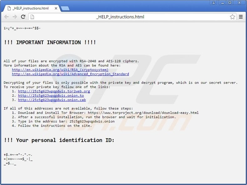 locky ransomware _HELP_instructions.html file