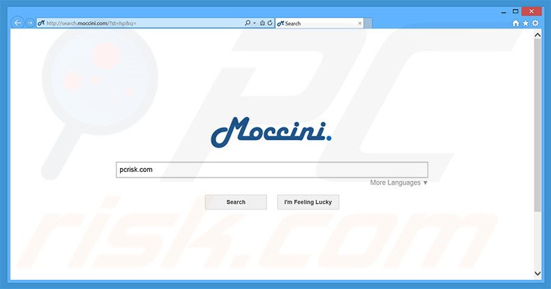 Moccini browser hijacker