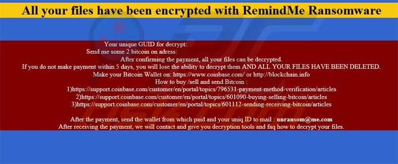 RemindMe decrypt instructions