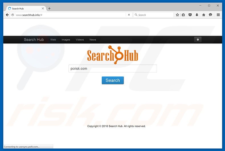 searchhub.info browser hijacker