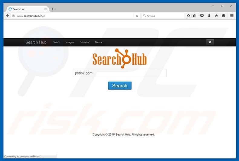 searchhub.info browser hijacker