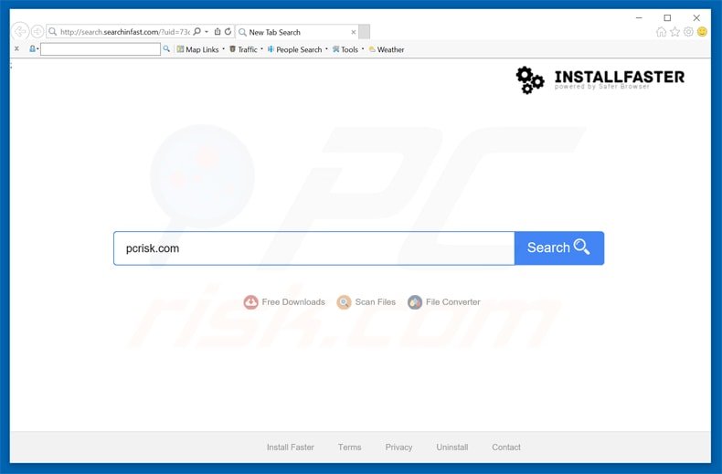 search.searchinfast.com browser hijacker
