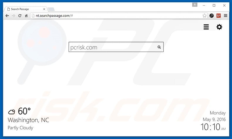 Search Passage adware causing unwanted redirects