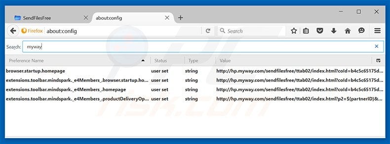 Removing hp.myway.com from Mozilla Firefox default search engine