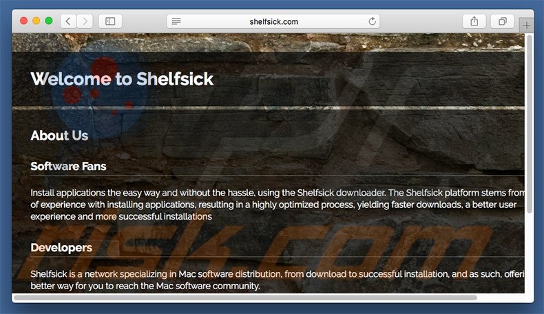Dubious website used to promote search.shelfsick.com
