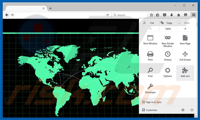 Removing SysSecure ads from Mozilla Firefox step 1